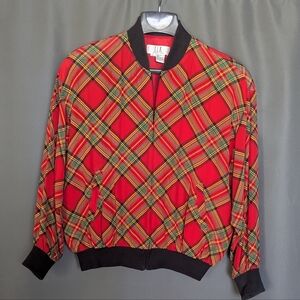 Vintage 100% Silk S.L.B. Bomber Jacket — Volunteer Vintage Supply